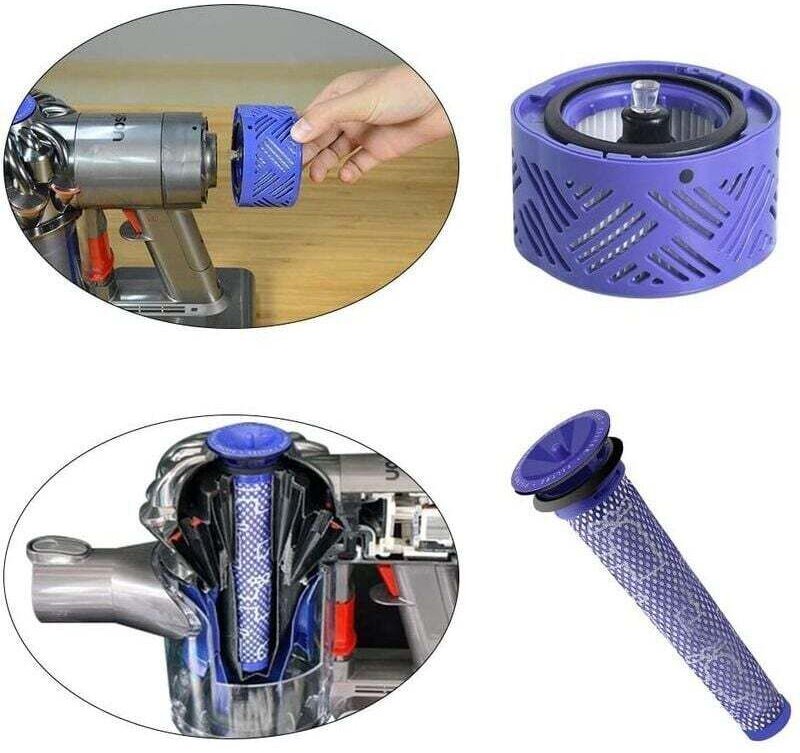 HEPA-Filter für V6 und kompatibler Ersatz-Vorfilter für Dyson Staubsauger DC58, DC59, DC61, DC62, DC74, V6, V7, V8