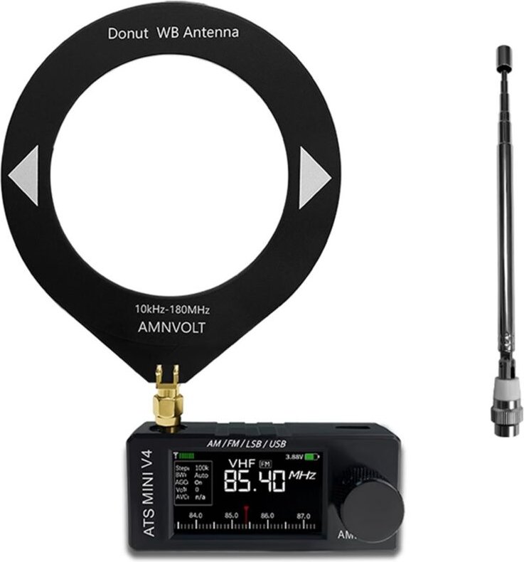 V4 ATS MINI SI4732 Radio mit USB-Empfang für alle Frequenzbänder (FM, AM, SSB, LSB) und integriertem