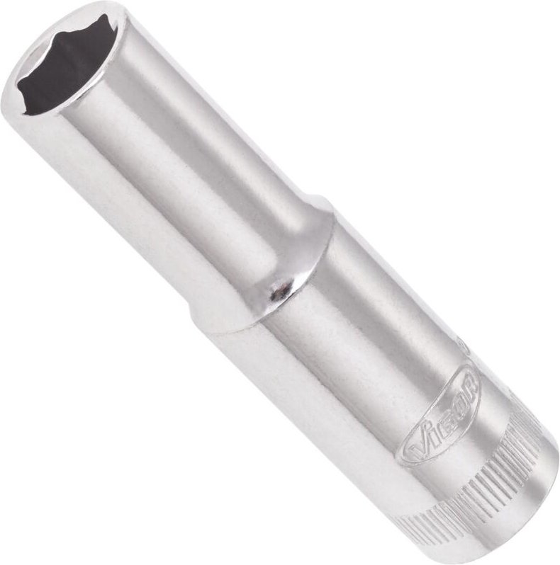 Vigor - Sechskant Steckschlüsseleinsatz ∙ lang ∙ V2018N ∙ 3/8 Zoll (10 mm) Vierkant hohl ∙ Außen Sechskant Profil ∙ sw 1...