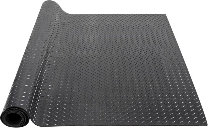 Vevor Gummimatte 1848 x 1236mm Bodenmatte SBR-Gummi Bodenbelag 3 mm Dicke Noppenmatte Diamant Tränenblech Bodenmatte Ant...