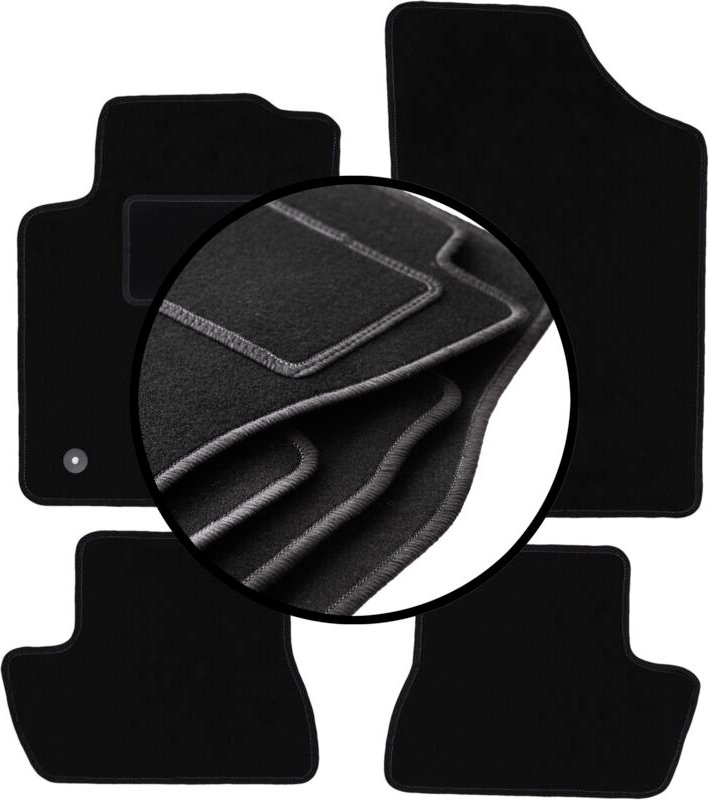 Komplettset Veloursmatten für: Citroen C2 Fließheck (2003-2009)