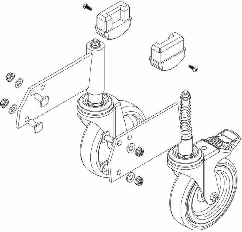 MUNK Rollensatz antistatisch elektrisch ableitfähig für Artikelnummer 51108