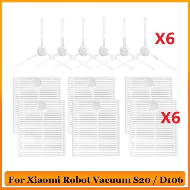 Kompatibel für Roboter Vakuum S20 / D106 Ersatz Teile Zubehör Seite Pinsel Filter Appliance