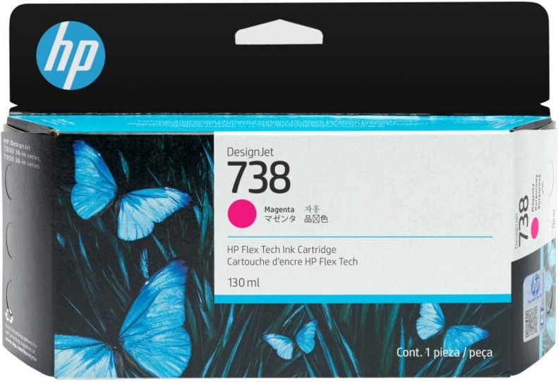 HP 738 DesignJet Druckerpatrone Magenta, 130 ml