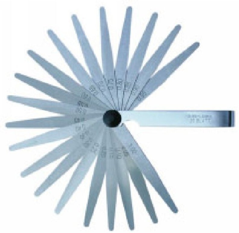 Fühlerlehre - 18 runde Blätter 100 mm OUTIFRANCE