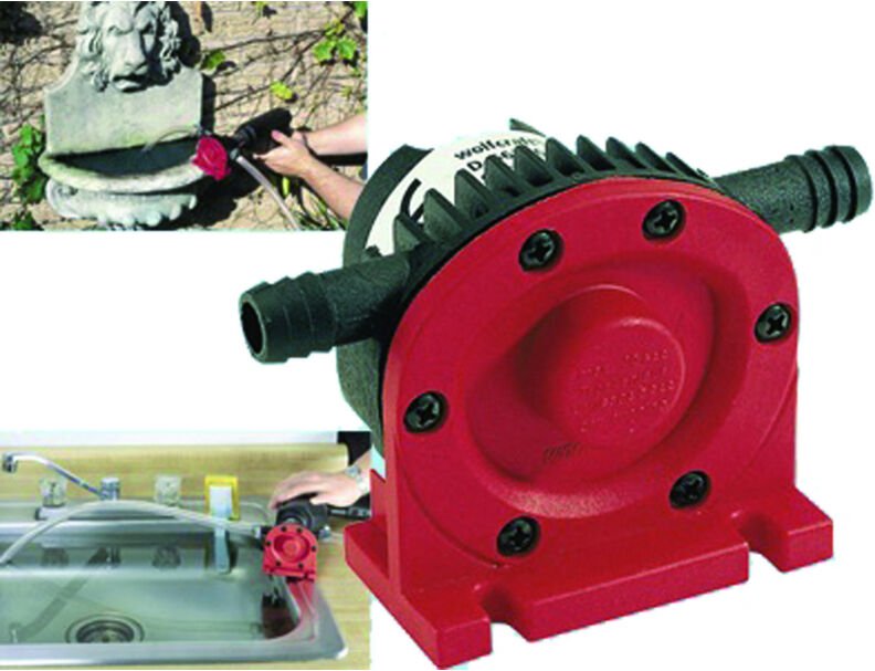 Wolfcraft - Bohrmaschinen-Pumpe 1300 l/h mit Kunststoffgehäuse Gartenpumpen