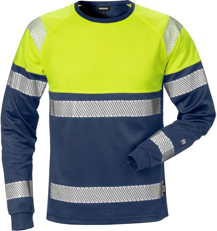 Fristads 129513-171-3XL High Vis T-Shirt Langarm Kl. 1 7519 THV Dynamic Rippstri