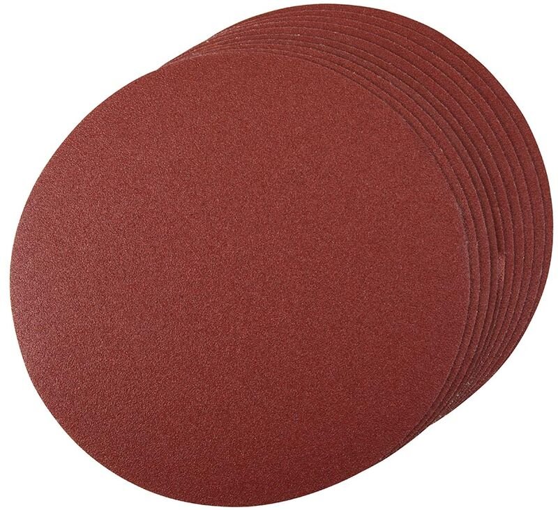 Silverline - Klettschleifscheiben, 250 mm 10er-Pckg. 250 mm, 80er-Körnung
