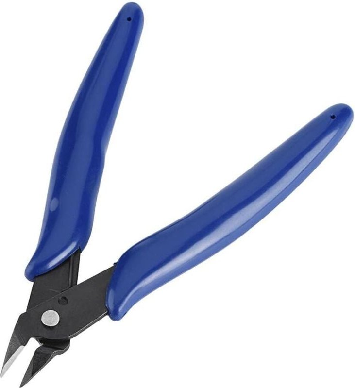 Kabelschneider mit Schutzkappe, Präzisions-Schneidzange, Drahtschneider für 3D-Scheren, ergonomische, PVC-beschichtete G...