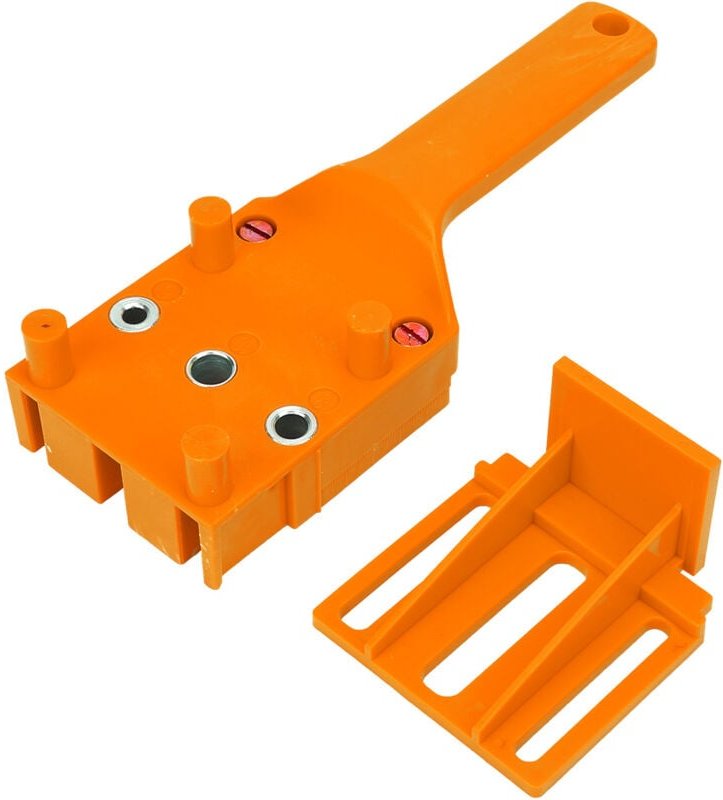 Bohrschablone für die Holzbearbeitung, Schnelldübelvorrichtung, selbstzentrierend, aus robustem Kunststoff, Holzbohrerpo...