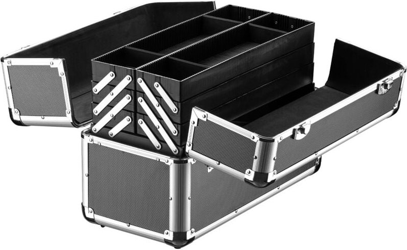 Alu Transportkoffer, Aufbewahrungskoffer mit 2 Schlüsseln, Universalkoffer für Werkzeug, Hobby, Arbeit, Mehrzweckkoffer ...