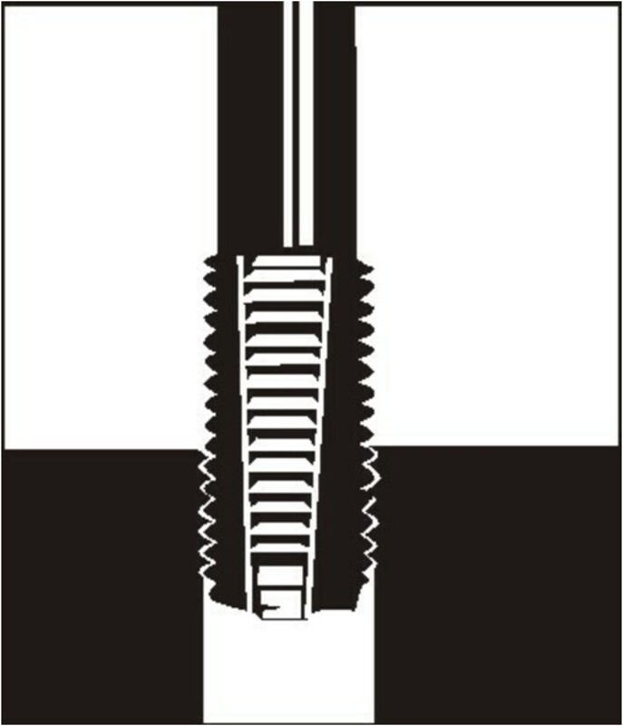 V-coil - Gewindeeinsatz din 8140 Typ Standard für Gewinde M6 x 1 mm rostfreier Stahl 1,5xD