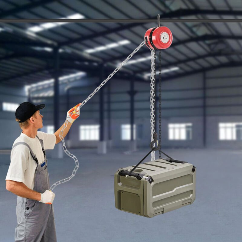 Senderpick - Kettenflaschenzug 1t 3m Handkettenzug Seilzug Kran Kettenflaschenzug Kett