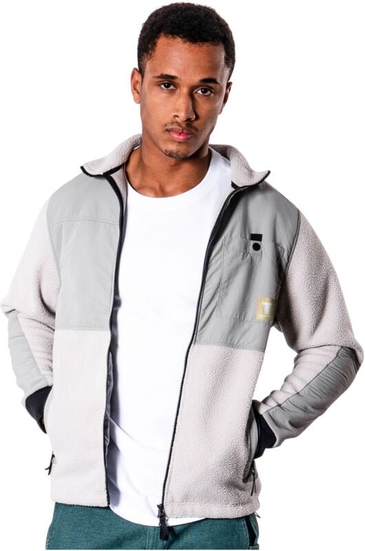 Sherpa Fleece m Ice Grey - Stier