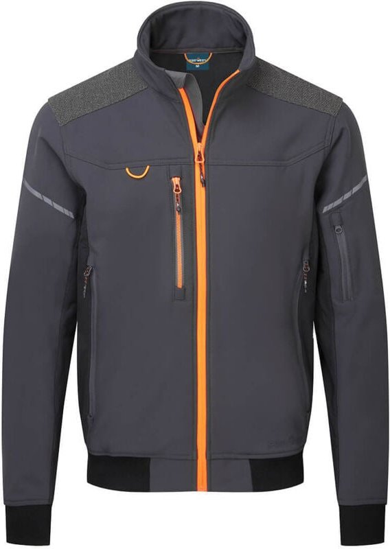 Portwest EV4 Softshell-Piloten-Jacke Regulär Grau XXL