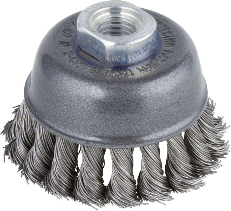 Stahldraht-Topfbürste ws gez. M14 ø 75 mm 2125000 1 St. - Wolfcraft