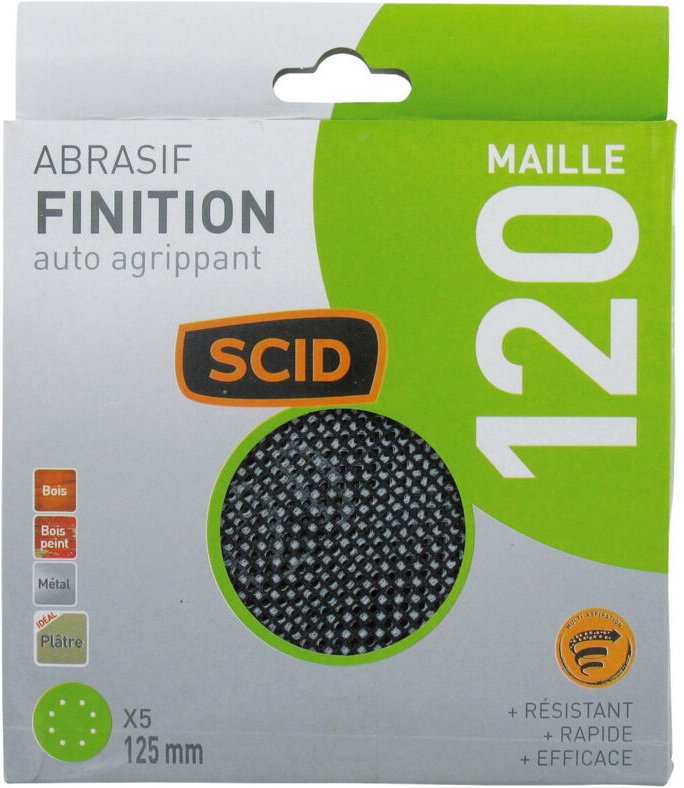 Auto-Klettscheibe ø 125 mm Körnung 120 - 5 Stück