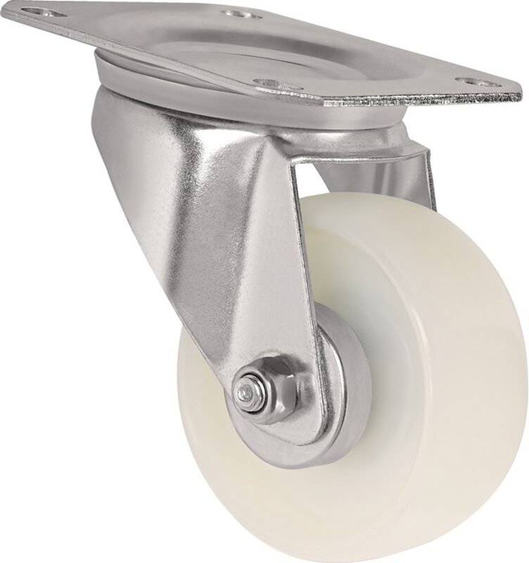 Lenkrolle Rad-Ø 125 mm Tragfähigkeit 250 kg Polyamid Platte L105xB80 mm