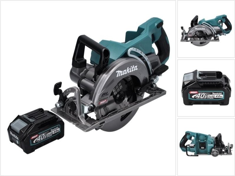 Makita RS 001 GM1 Akku Handkreissäge 40 V max. 185 mm Brushless + 1x Akku 4,0 Ah - ohne Ladegerät