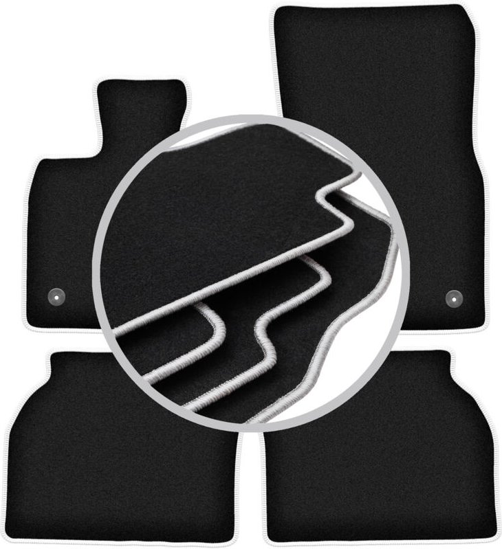 CARLUX-SILVER Autofußmatten für: BMW 5 GT F07 Liftback (2009-2017)