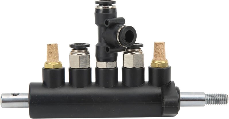 Reifenmontierpedalventil-Luftsteuerung, 5-Wege-Ersatzteile aus Aluminiumlegierung, mit einem Abstand von 36 mm zwischen ...