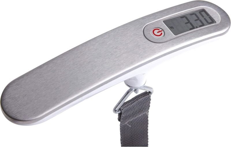 Digitale Kranwaage/Gepäckwaage/Fischwaage/Reisegepäckwaage/Personenwaage mit Wiegefunktion, Tragegurt, LCD-Display, max....