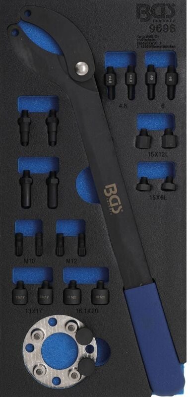 Bgs Technic - Werkstattwageneinlage 1/3: Nockenwellen-Gegenhaltewerkzeug-Satz für vag