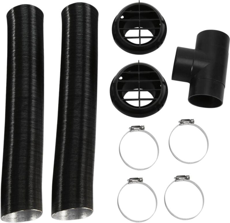 Tlily - 60mm Auto Heizung Rohr Kanal t Stück Warmluftauslass Entlüftungsschlauch Clips Set für Standheizung