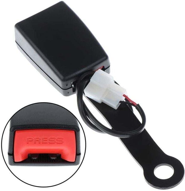 2er-Pack Auto-Vordersitzgurtschnalle Camlock-Sockelanschluss Warnschnalle Sicherheitsgurteinsatzverlängerung Schnappschn...