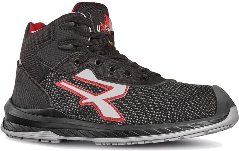 Hochsichere Sicherheitsschuhe STOCCOLMA ESD S3 CI SRC - Schwarz/Rot 44