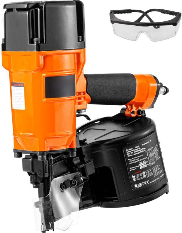 Mophorn - Coil Siding-Nagler CN83N, 2' bis 3-1/4' 15-Grad-Druckluftnagler mit werkzeugloser Tiefeneinstellung, 70-120 ps...