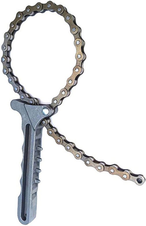Kettenschlüssel, Ölfilter-Kettenschlüssel-Set für Kfz-Ölfilter, Kraftstoffölfilter-Werkzeugschlüssel für Universal (wie ...