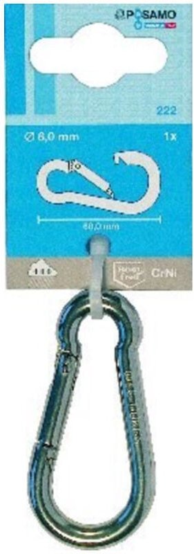 Pösamo Feuerwehr-Karabinerh.(SB) A2 60x 6mm a 1 Stk.