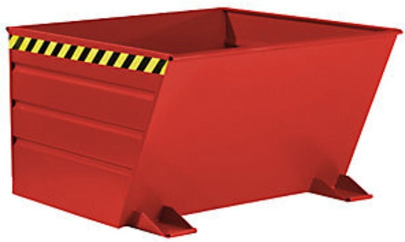Bauer Kippbehälter mit Hebelverschluß VG 900, lackiert, Feuerrot