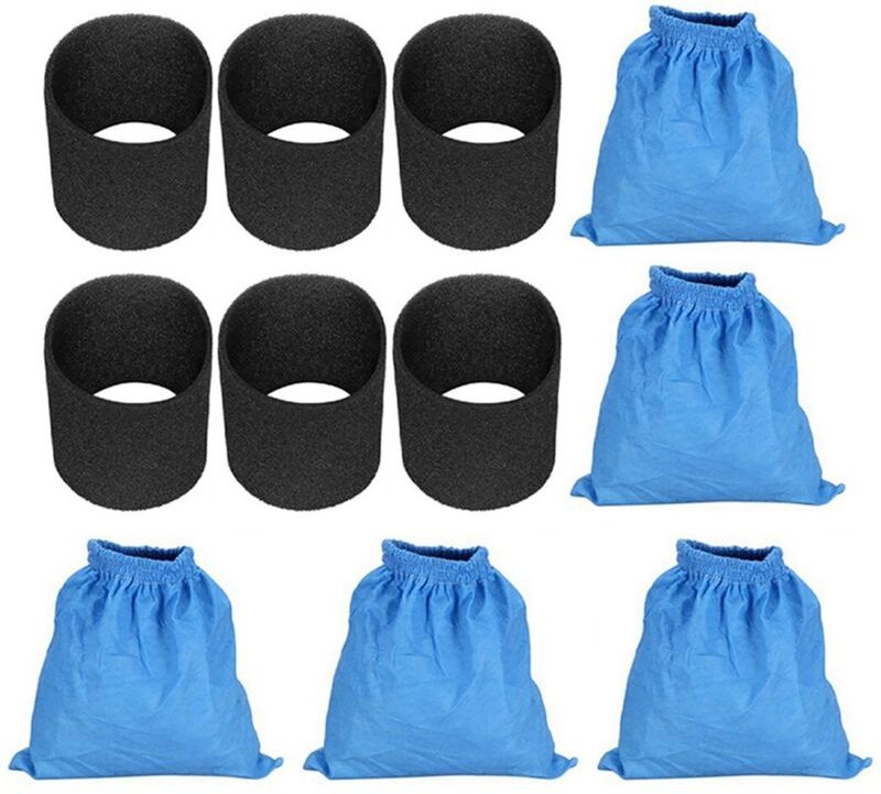 5PCS für MV1 WD1 WD2 WD3 SE4001 Filter Tasche & 6X Nass Trocken Schaum