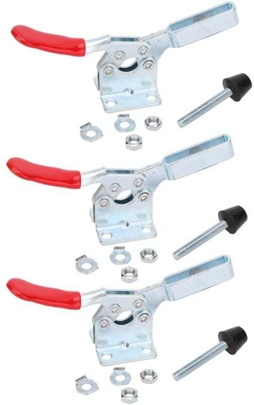 Pinces À Bascule Verticale À Dégagement Rapide Serrage Manuel 60 Degrés Pour Travail Du Bois Lot De 3