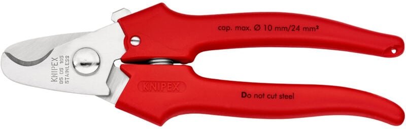 Knipex - 95 05 165 Kabelschere Griffe kst umspritzt kst umspritzt 165 mm