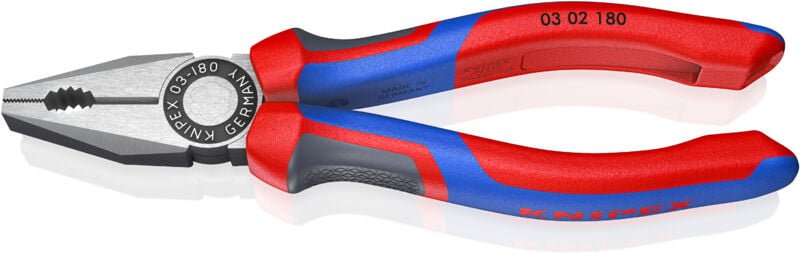 Kombizange 180 mm schwarz Mehrkomponenten-Hülle Kombizangen - Knipex