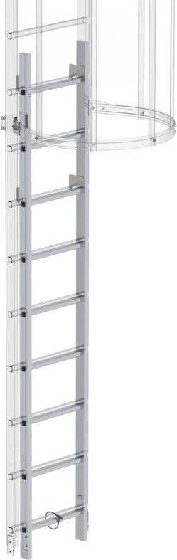 Aluminium Einstiegsleiter - 061445 - Günzburger Steigtechnik