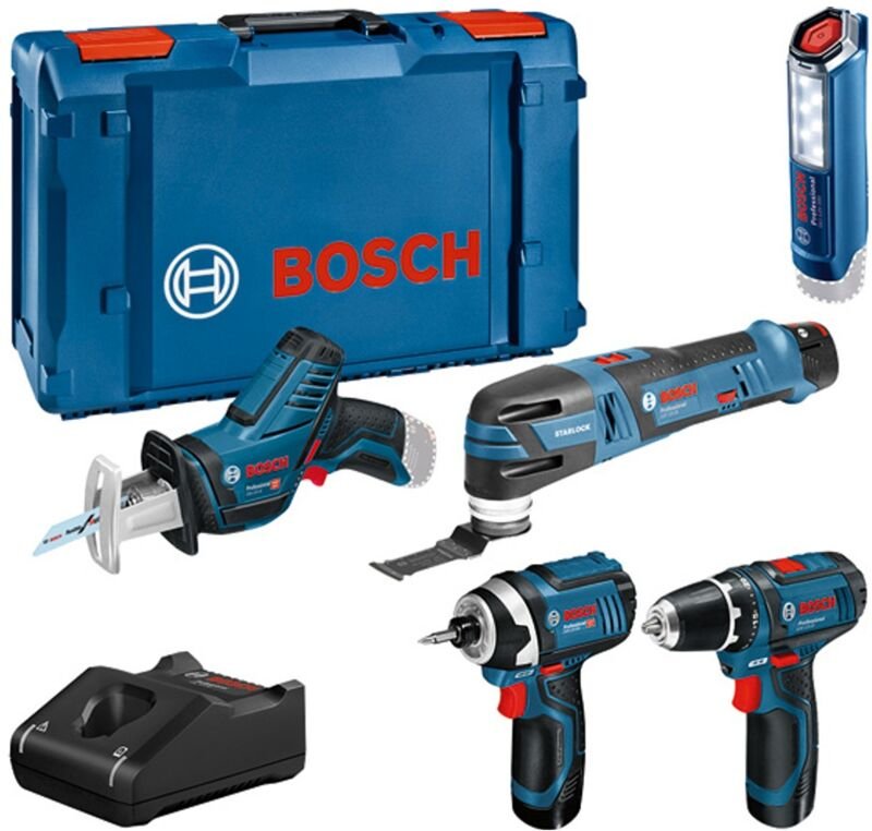Bosch - Maschinen-Set 12 v: gsr 12V-15/GOP 12V-28/GDR 12V-105/GSA 12V-14/GLI 12V-300 in xl-boxx