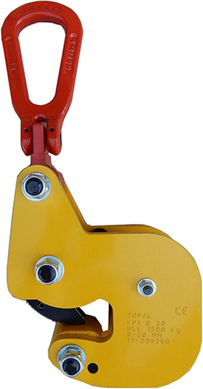 Hebeklemme für Profile – Öffnung der Klemme: 0 bis 20 mm – max. Belastung 1500 kg - KP1-0-20