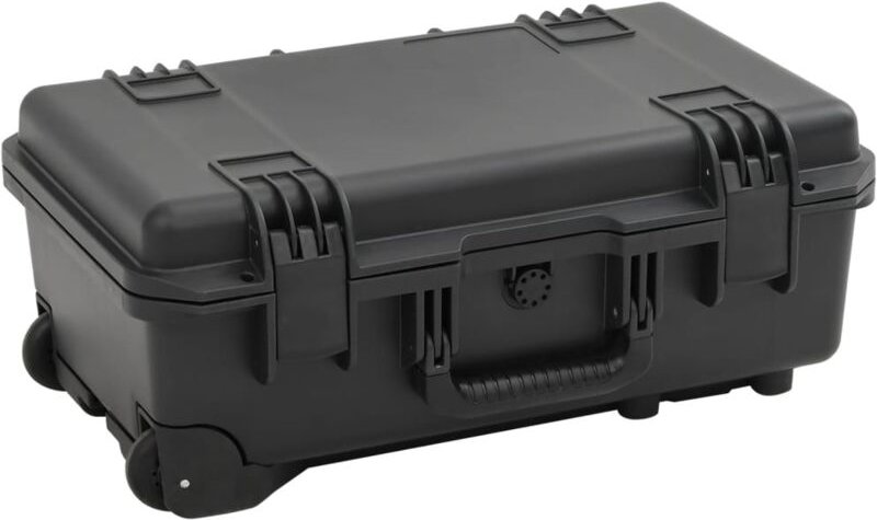 Koffer für Flugreise Tragbar Schwarz 55x35x22,5 cm pp Vidaxl 993333