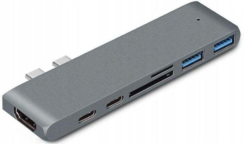 USB-Typ-C-Dockingstation für MacBook Pro Air, 4K-HDTV-Adapter, USB-3.0-Hub, Kartenleser, Laptop-Dockingstation, USB-Hub