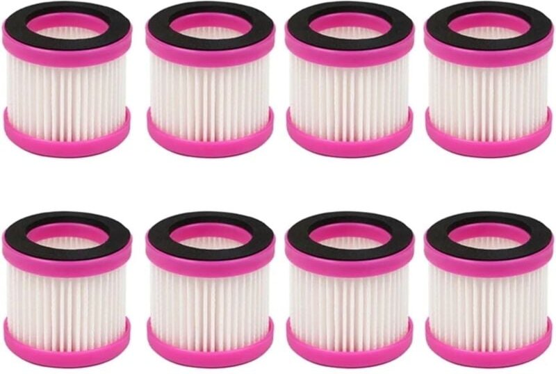 8 cartouches de filtre à air HEPA de rechange, compatibles avec les aspirateurs Puppyoo D-602, D-602A, D-607 et D-609.