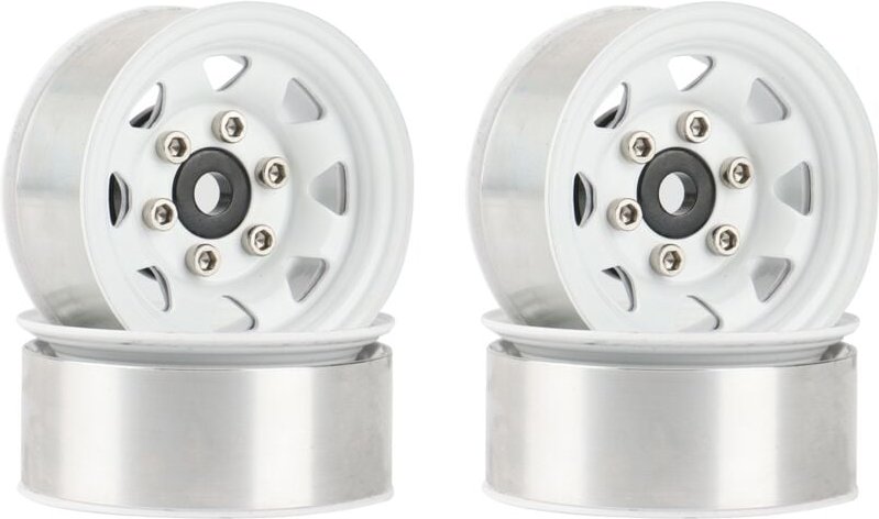 4 StüCk 1,55 Metall Beadlock Rad Felgen Nabe für 1/10 rc Crawler Auto Axial Jr 90069 D90 CC01 LC70 MST,1