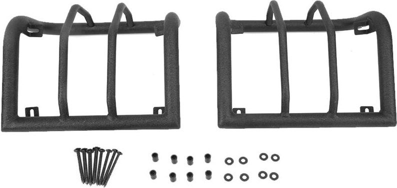 BAFOVY Schwarze Rücklichtschutzleisten für JK Unlimited 2007–2017 2- und 4-Türer. Verbessern das Erscheinungsbild, einfa...