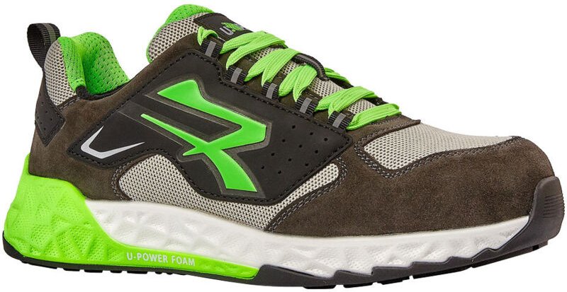 U-Power Brand ESD S1PS HI HRO FO SR Sicherheitsschuhe - 38 EU - Vert / noir