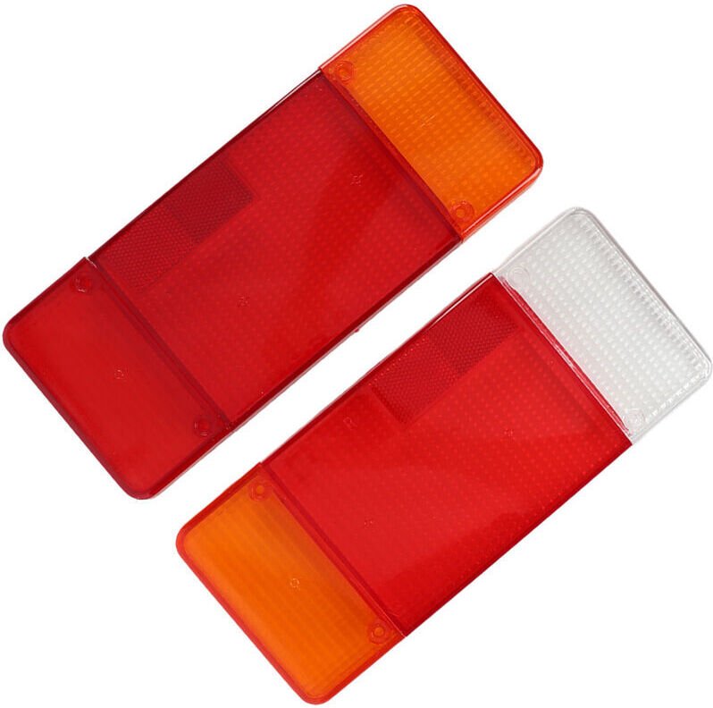 Vtizikl Paire de botier de feu arrière de camion couvercle gauche droit rouge Orange blanc remplacement pour Iveco Euroc...