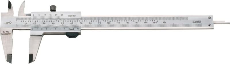 Helios Preisser - Messschieber m. Feststellschraube DIN862 Tiefenm. eckig 0-150 mm