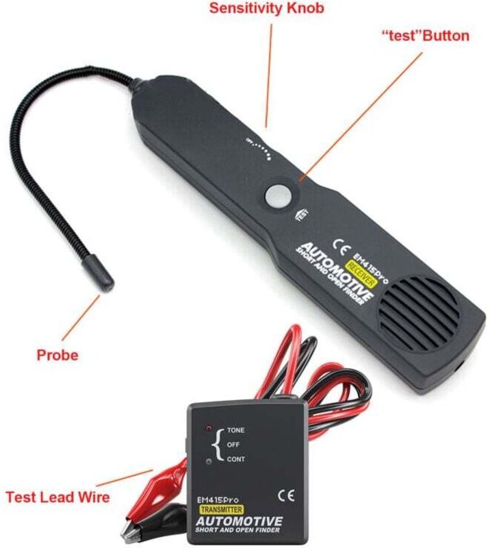 Schaltungstester für Kfz-Kurzschlussdiagnose und Reparatur, Kabeldetektor für Fahrzeuge.
